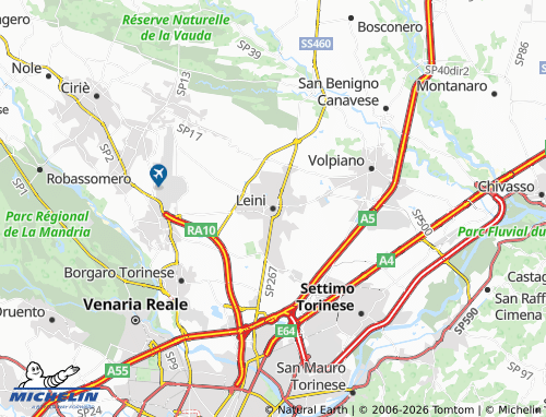 Mappa MICHELIN Leini - ViaMichelin