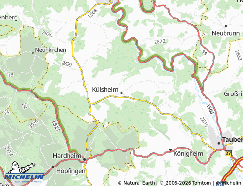 Mapa MICHELIN Külsheim - ViaMichelin