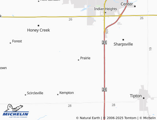 MICHELIN Prairie map - ViaMichelin