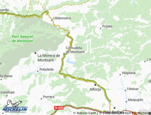 MICHELIN-Landkarte Siurana - ViaMichelin