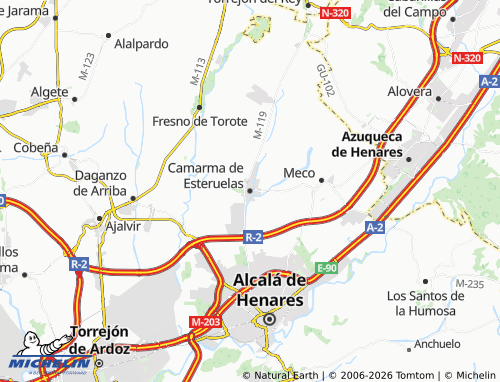 Mapa MICHELIN Camarma de Esteruelas - ViaMichelin