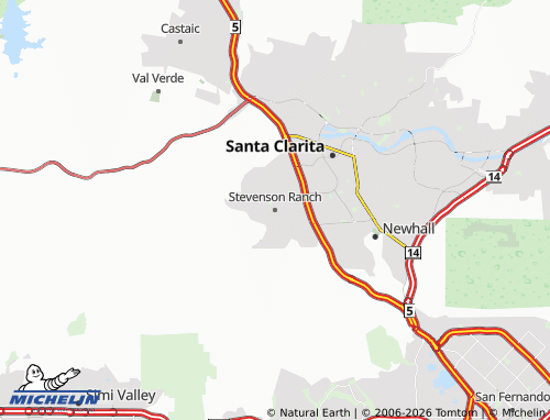 Mapa MICHELIN Stevenson Ranch - ViaMichelin