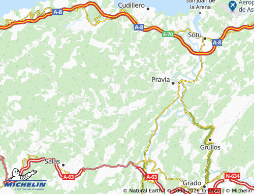 Carte MICHELIN Inclán - ViaMichelin