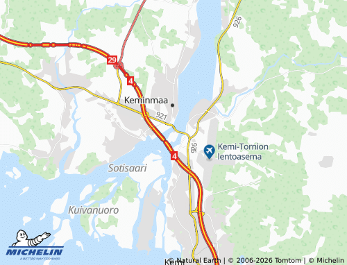 MICHELIN Vallitunsaari map - ViaMichelin
