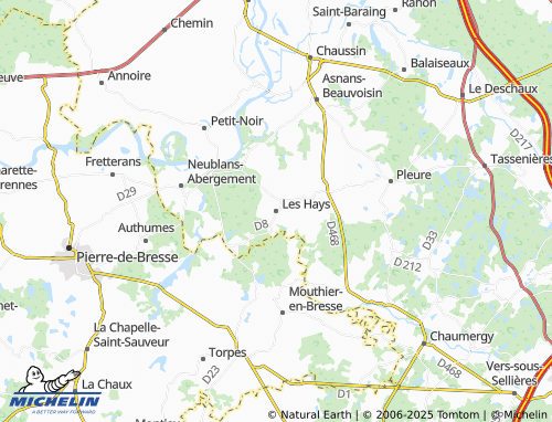 MICHELIN Les Hays map - ViaMichelin