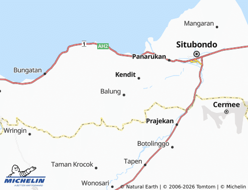 MICHELIN-Landkarte Balung - ViaMichelin