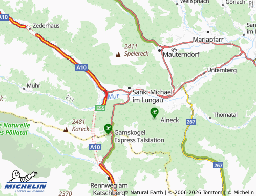 Mappa MICHELIN Stranach - ViaMichelin