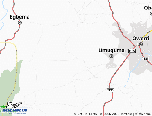 MICHELIN Obigwo map - ViaMichelin