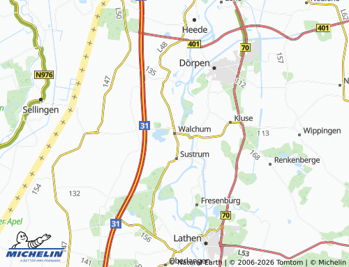 MICHELIN Walchum map - ViaMichelin