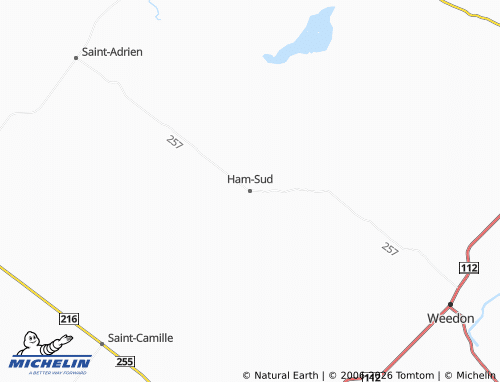 Carte MICHELIN Ham-Sud - ViaMichelin