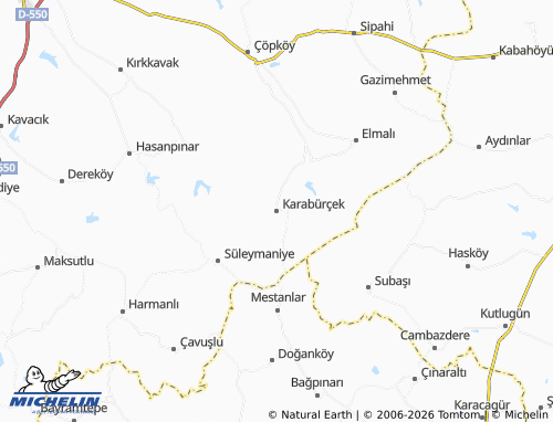 Mappa MICHELIN Karabürçek - ViaMichelin
