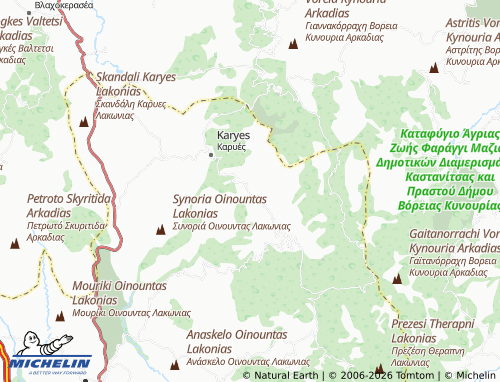 MICHELIN Varvitsa map - ViaMichelin