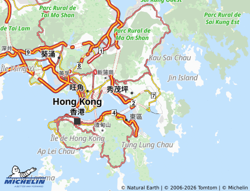 MICHELIN Ting On map - ViaMichelin