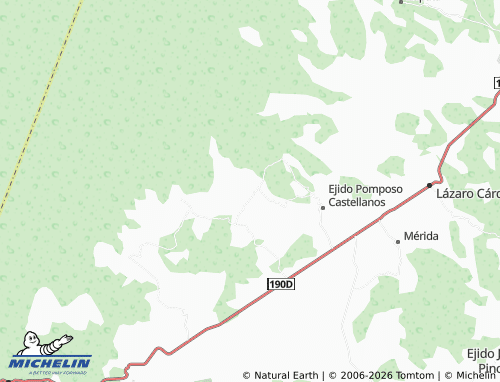 Carte MICHELIN Ejido 14 de Febrero - ViaMichelin