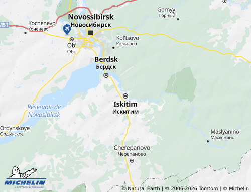 MICHELIN-Landkarte Iskitim - ViaMichelin