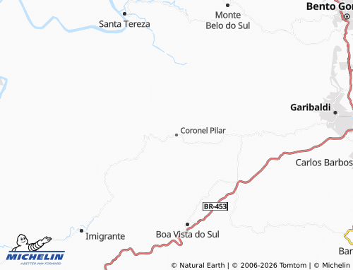 Mapa MICHELIN Coronel Pilar - ViaMichelin