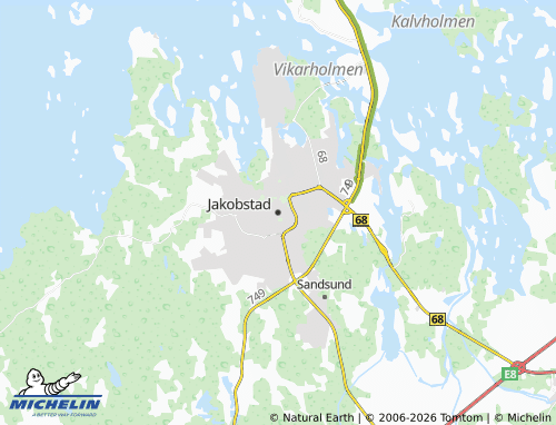 Kaart MICHELIN Jakobstad - ViaMichelin