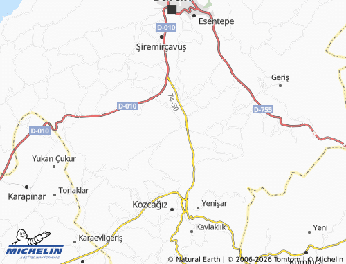 MICHELIN-Landkarte Çaybükü - ViaMichelin