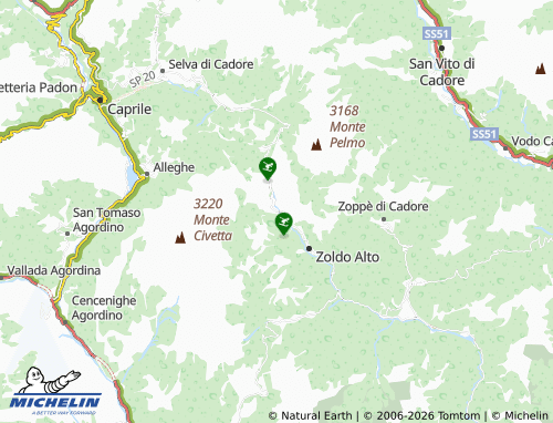 Mapa MICHELIN Mareson-Pecol - ViaMichelin