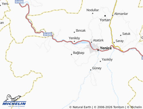 MICHELIN Bağbaşı map - ViaMichelin