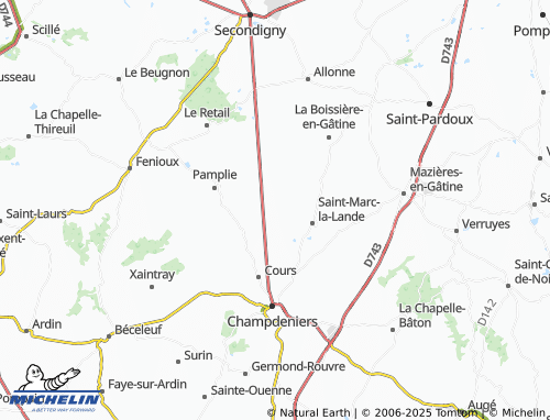 MICHELIN Les Groseillers map - ViaMichelin