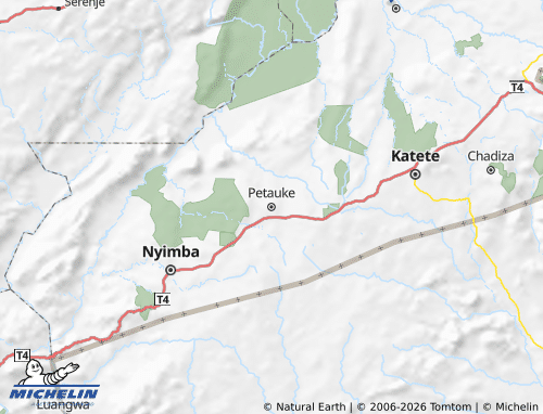 MICHELIN Petauke map - ViaMichelin