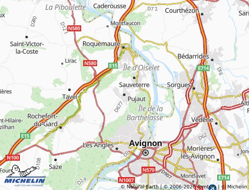 Mappa MICHELIN Pujaut - ViaMichelin