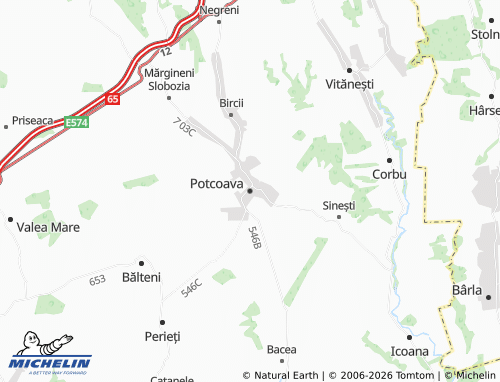 Carte MICHELIN Potcoava - ViaMichelin