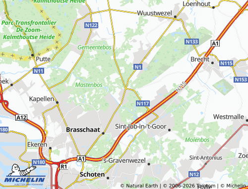 Mappa MICHELIN Maria ter Heide - ViaMichelin