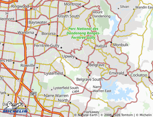 MICHELIN Upwey map - ViaMichelin