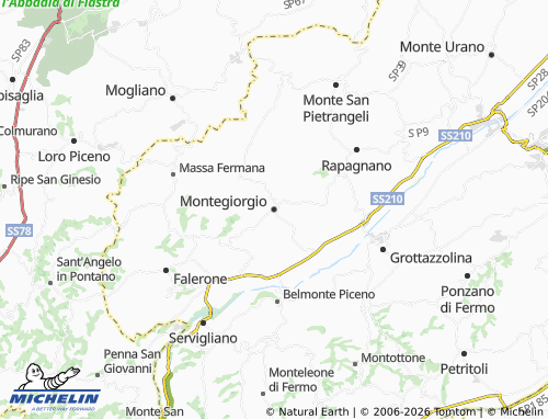 MICHELIN Montegiorgio map - ViaMichelin