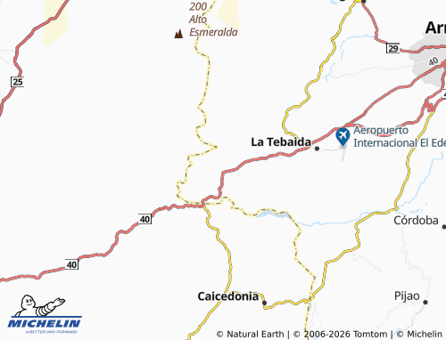 MICHELIN Alambrado map - ViaMichelin