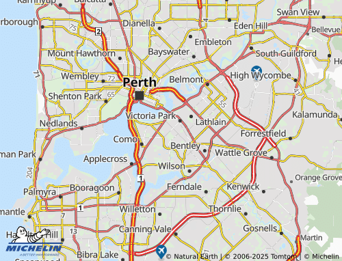 MICHELIN Kensington map - ViaMichelin