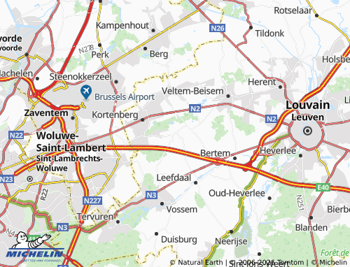 MICHELIN Everberg map - ViaMichelin
