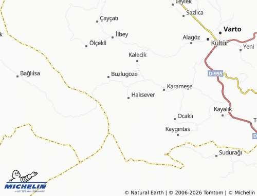 MICHELIN Haksever map - ViaMichelin