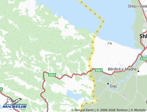 MICHELIN-Landkarte Rastiš - ViaMichelin