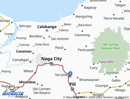 MICHELIN Pacol map - ViaMichelin