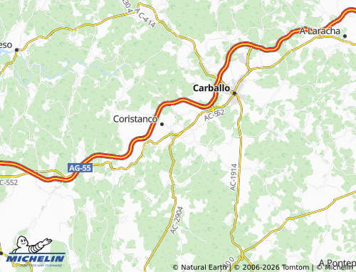 MICHELIN Esfarrapa map - ViaMichelin