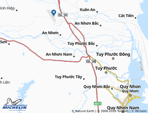 MICHELIN-Landkarte Nhơn Hòa - ViaMichelin