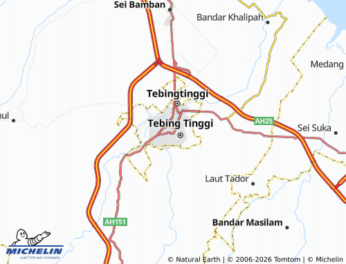 MICHELIN Rambung map - ViaMichelin