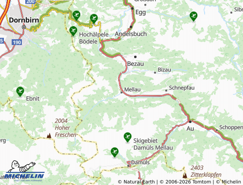 Mappa MICHELIN Mellau - ViaMichelin