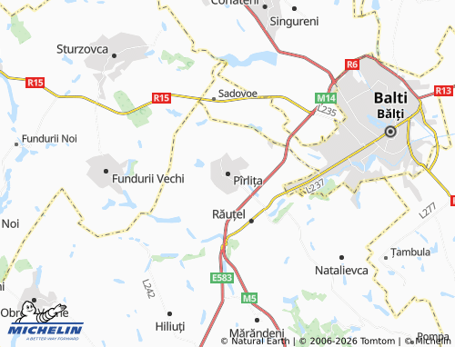 MICHELIN Pîrlița map - ViaMichelin