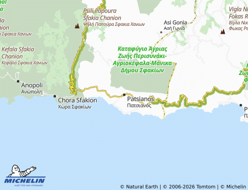 Carte MICHELIN Patsianos - ViaMichelin