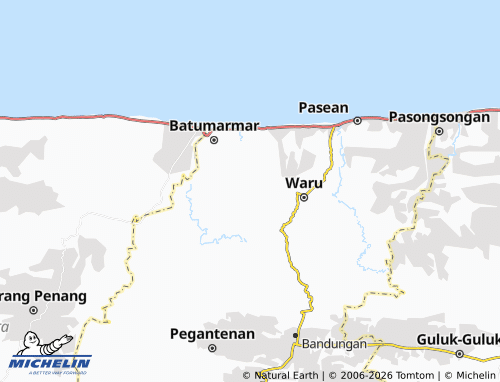MICHELIN Ponjanan Barat map - ViaMichelin