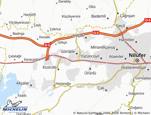 Mappa MICHELIN Dumlupınar - ViaMichelin