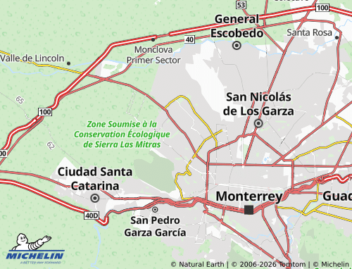 Mappa MICHELIN Valle de Infonavit Tercer Sector - ViaMichelin