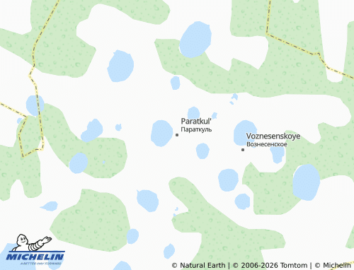 MICHELIN-Landkarte Paratkul' - ViaMichelin