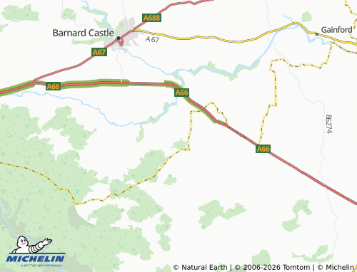 Carte MICHELIN Barningham - ViaMichelin