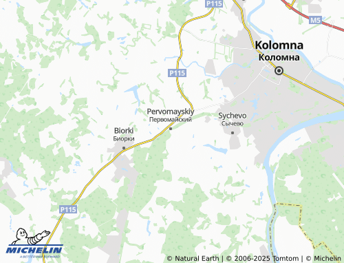 MICHELIN Semenovskiy map - ViaMichelin