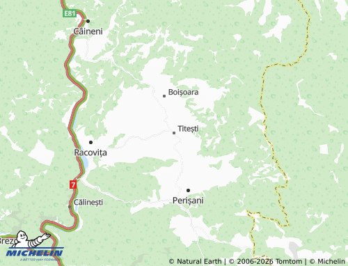 Mappa MICHELIN Titești - ViaMichelin